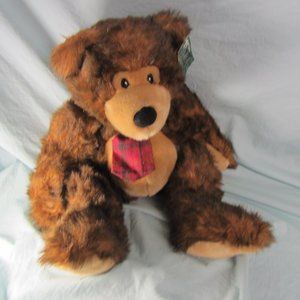 plush vintage 1997 Kellytoy brown bear NWT (w2143)